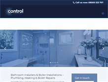 Tablet Screenshot of controlplumbingheating.co.uk